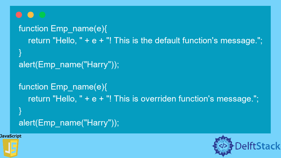 Javascript Override Function